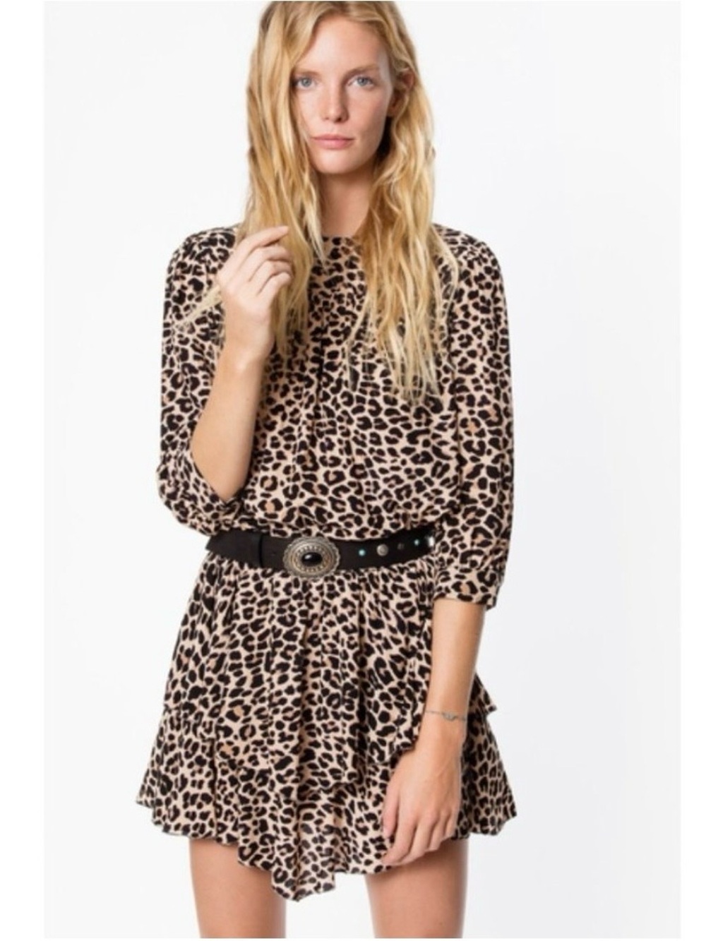 Zadig & Voltaire leopard print mini dress